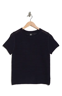 Cotton Short Sleeve Sweater