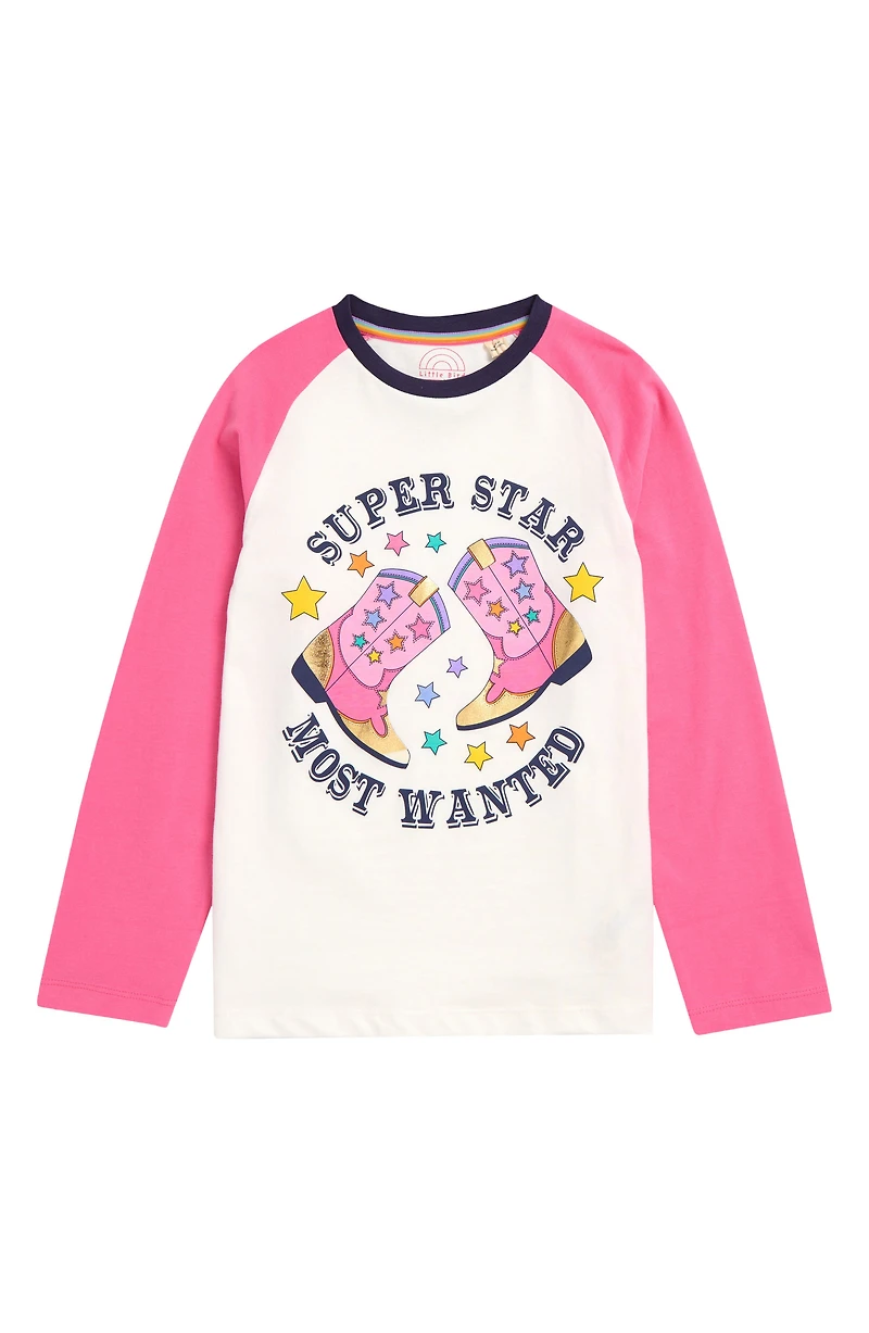 Kids' Long Sleeve Super Star Graphic T-Shirt