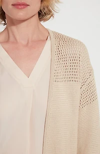 Dani Open Knit Cardigan Sweater