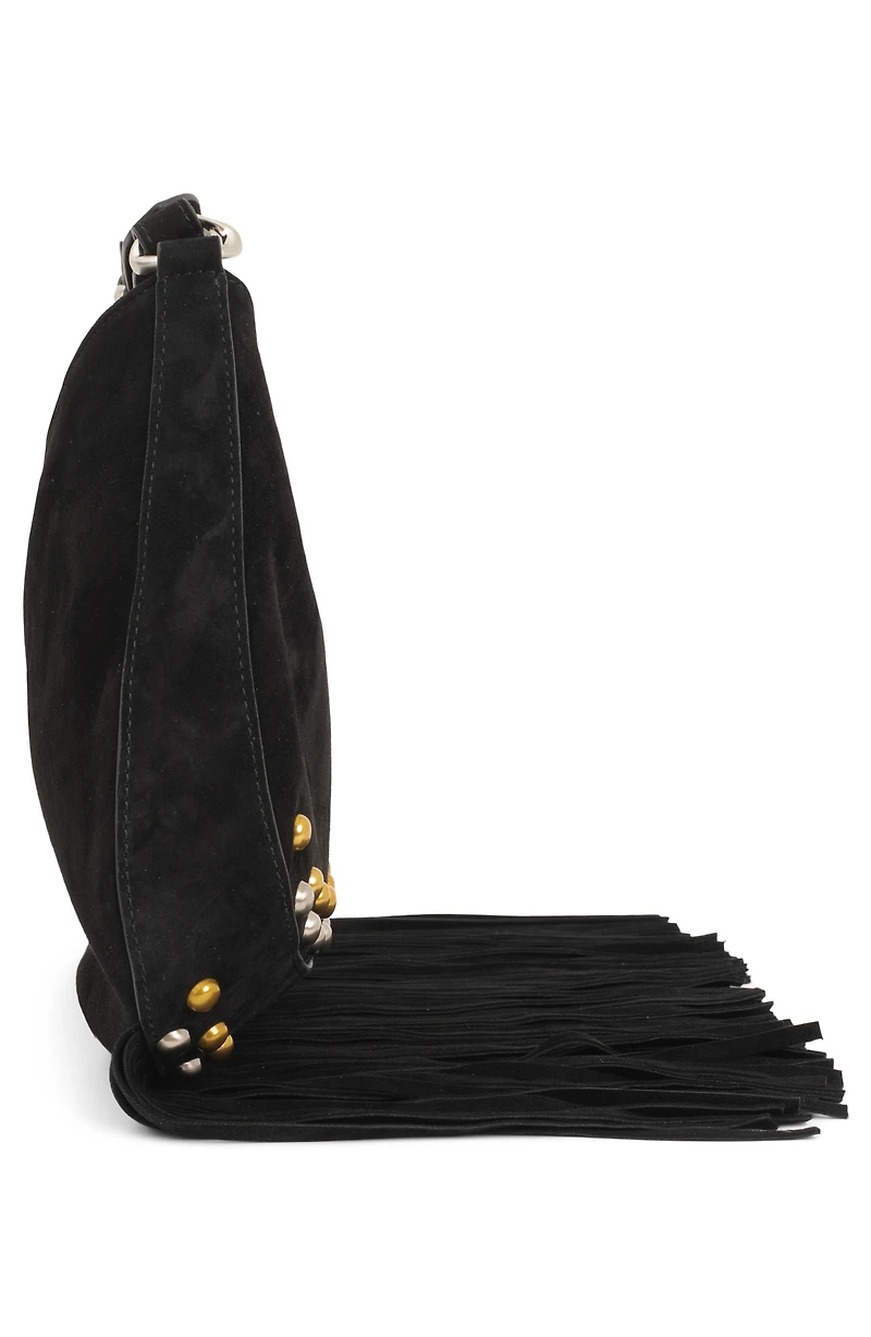 Lyrical Suede Crossbody Bag