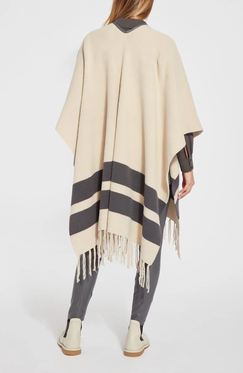 Stripe Knit Ruana