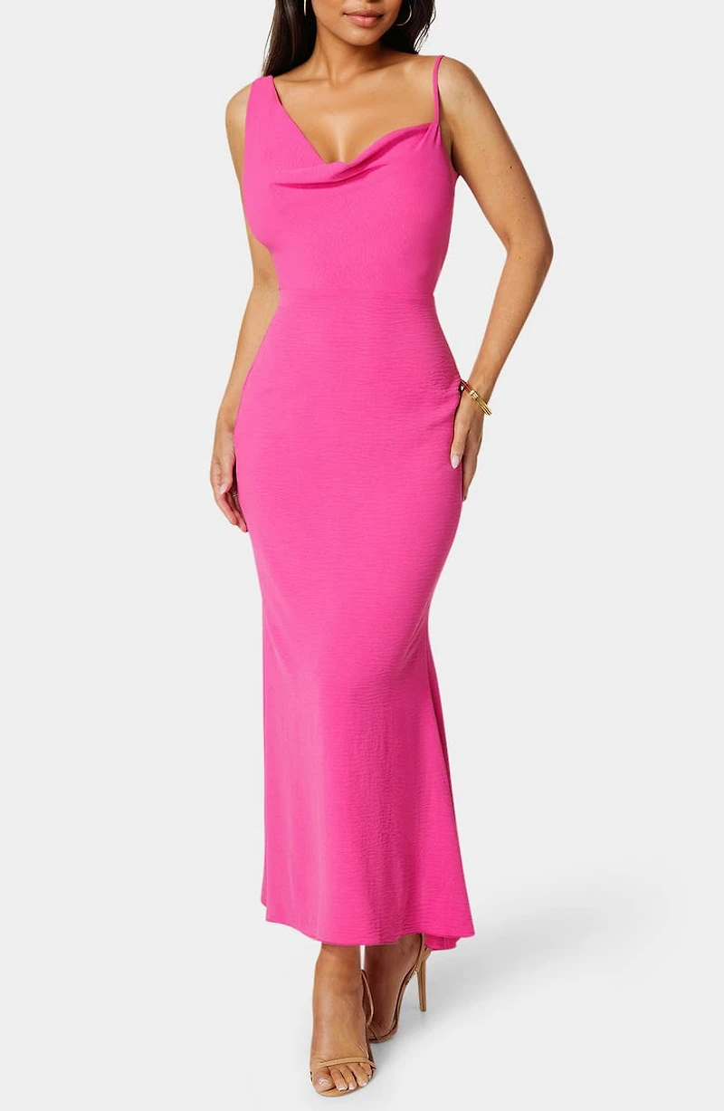 Airflow Cowl Neck Maxi Dress