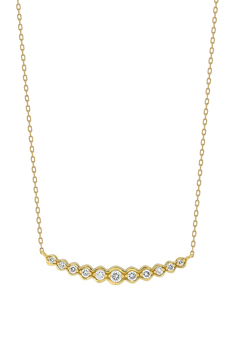 Florentine Diamond Bar Necklace