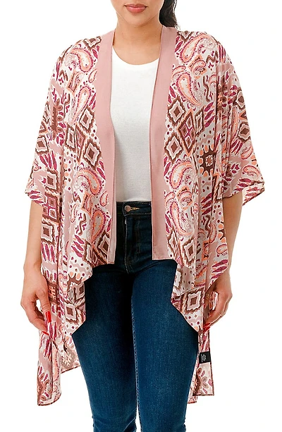 Abstract Geometric Print Topper