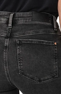 Anika Raw Hem High Waist Crop Flare Jeans