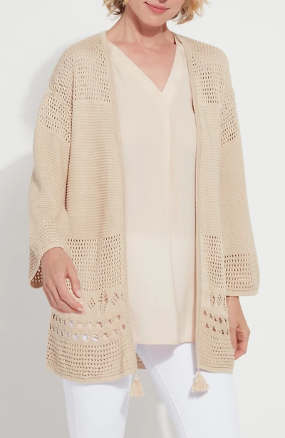 Dani Open Knit Cardigan Sweater