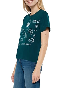 Jamie I Love Cheese Graphic T-Shirt