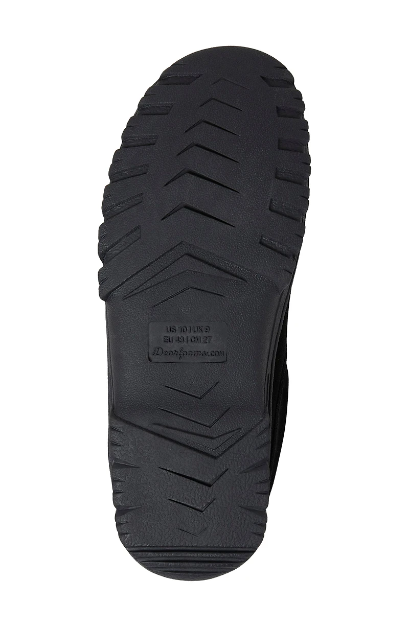 Suede Faux Shearling Lined Clog