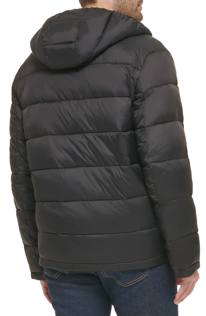 Hooded Nylon Puffer Jacket
