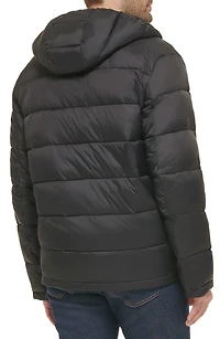 Hooded Nylon Puffer Jacket
