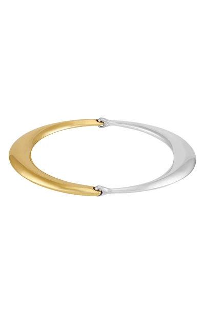 Two-Tone Bangle Bracelet