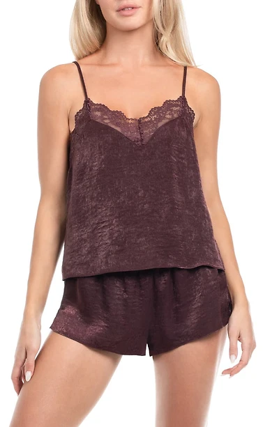 Crinkle Satin Short Pajamas