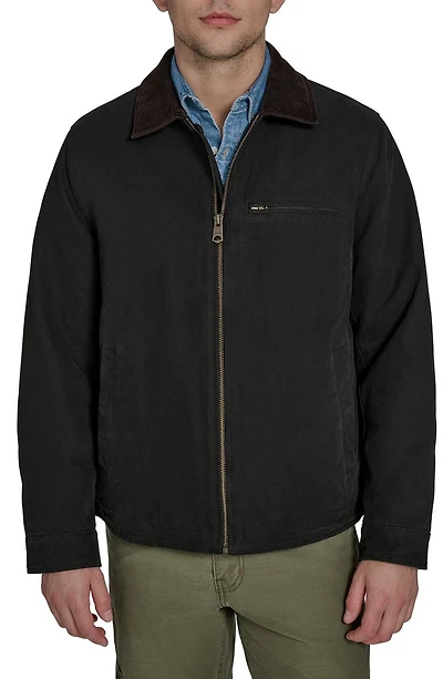 Canvas Utility Jacket with Quilted Lining