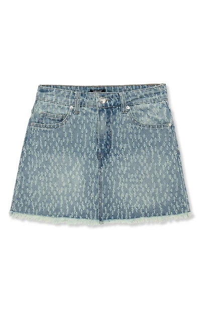 Kids' Distressed Denim Miniskort