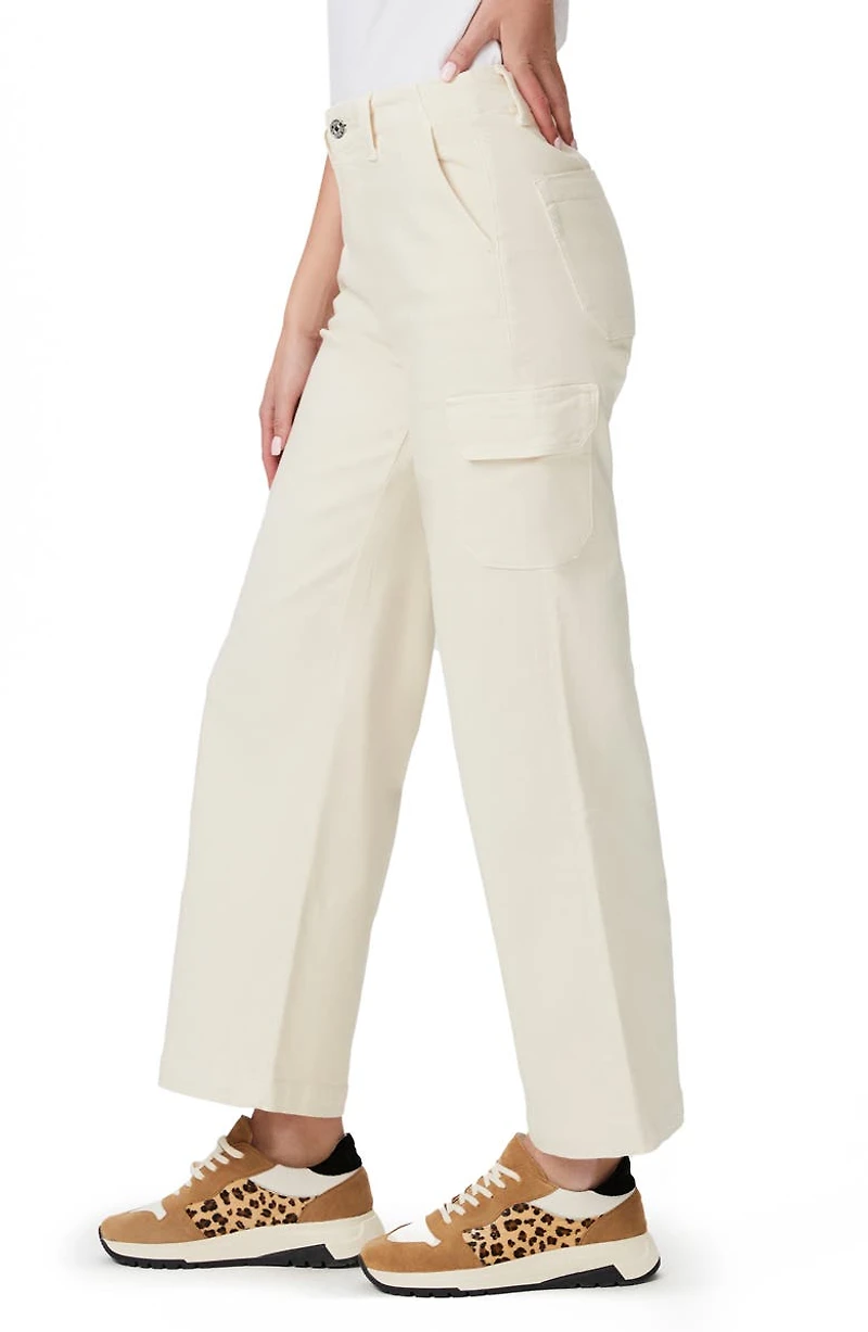 Carly High Waist Ankle Wide Leg Cargo Pants