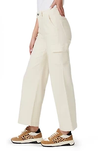 Carly High Waist Ankle Wide Leg Cargo Pants