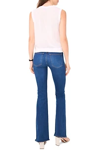 Sleeveless Button-Up Sweater