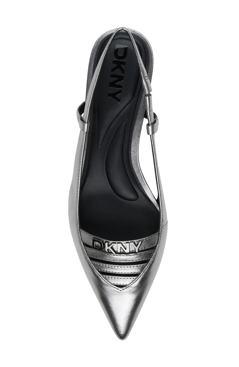 Mikado Slingback Pointed Toe Flat