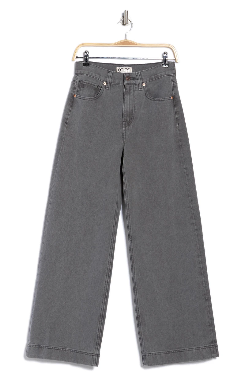Devon Crop Wide Leg Jeans