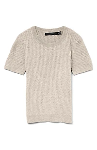 Mirla Short Sleeve Cable Knit Sweater
