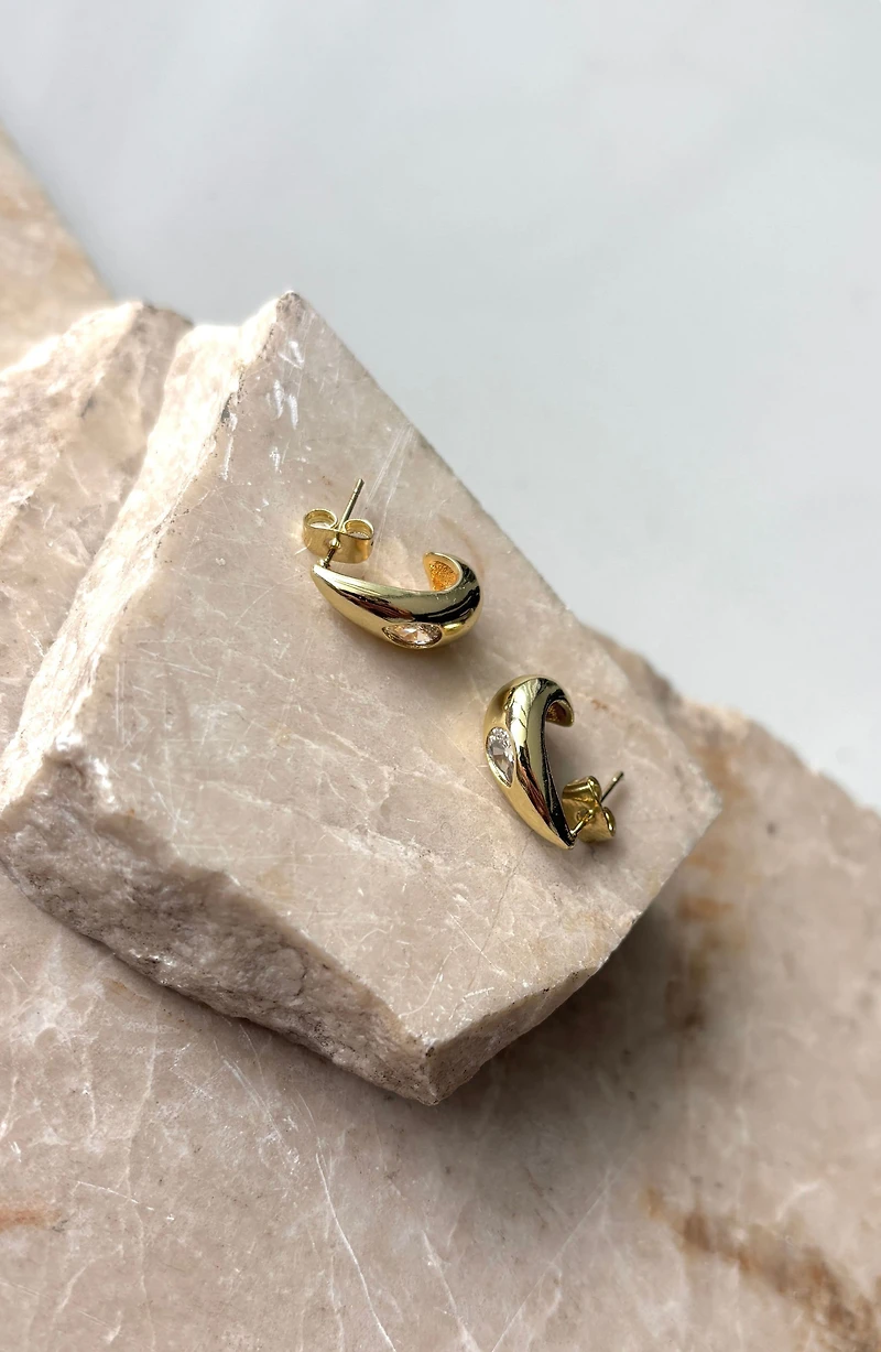 Pear Crystal Teardrop Earrings