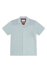 Stripe Jacquard Camp Shirt