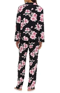 Lindsey Collared Knit Pajamas