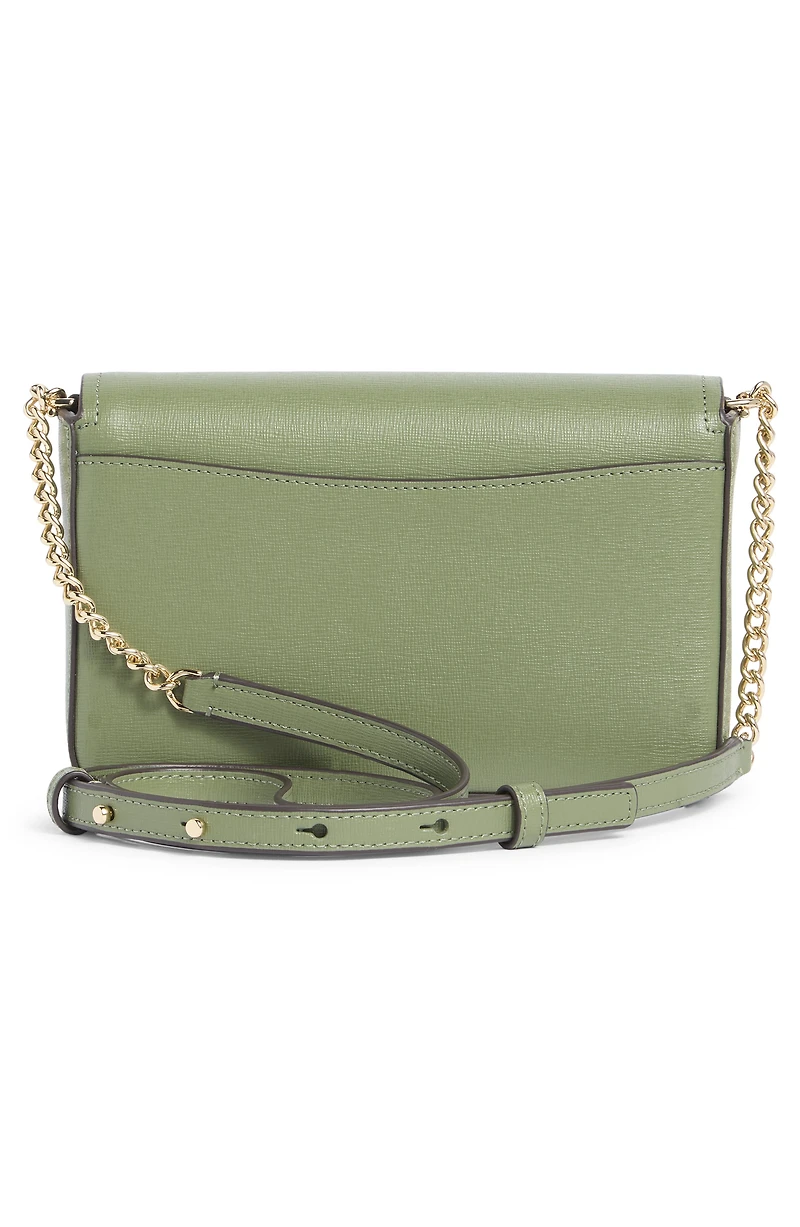 morgan leather wallet on a chain