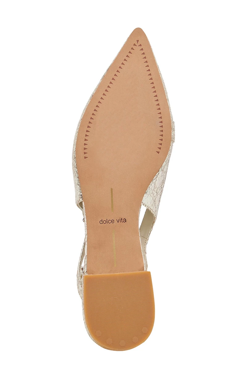 Pamla Pointed Toe Slingback Flat