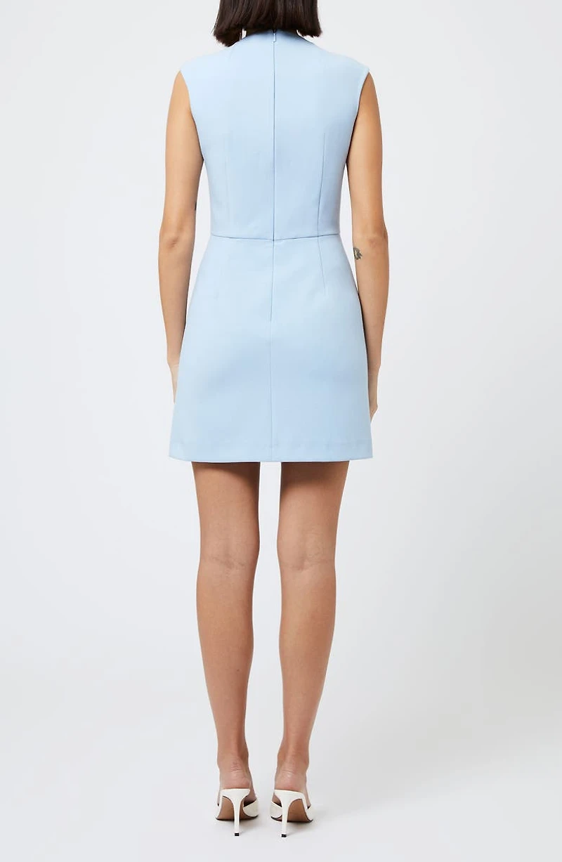 Whisper Notched Neck Minidress