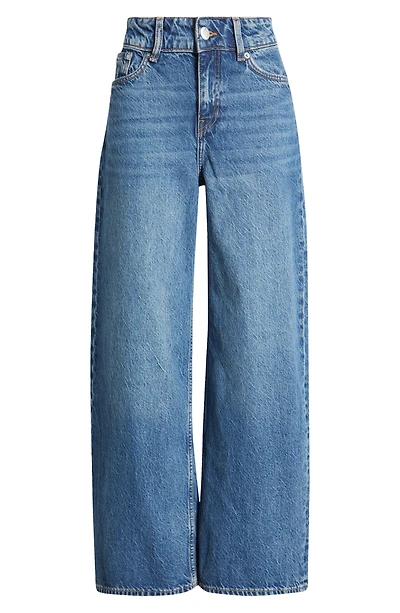 Cotton & Linen Wide Leg Jeans