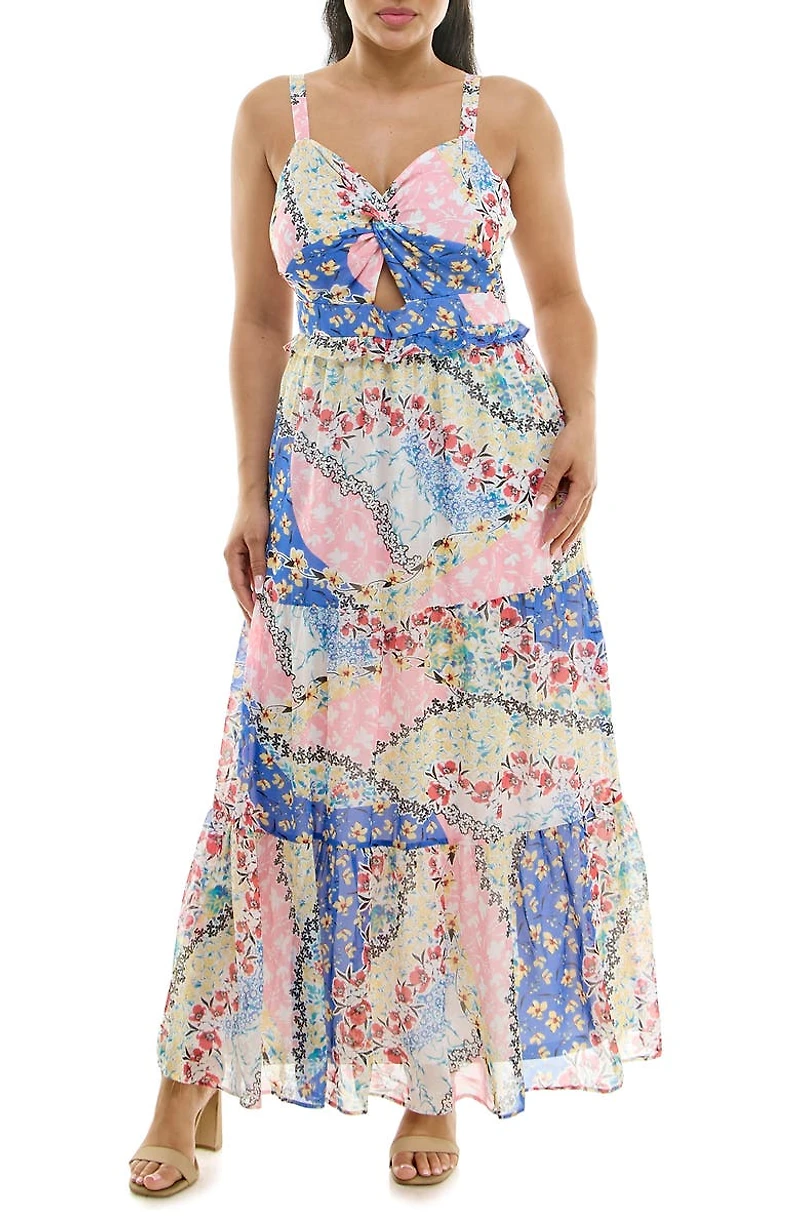 Twist Front Maxi Dress