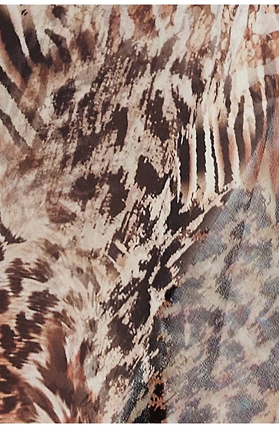 Banks Animal Print High-Low Wrap Midi Skirt