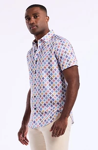 Peterman Short Sleeve Cotton Button-Up Shirt