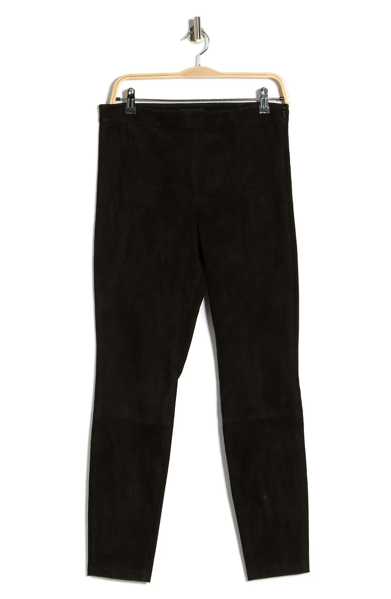 Adbelle High Waist Crop Suede Pants