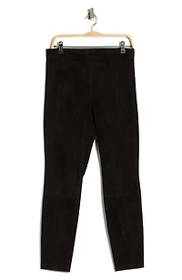 Adbelle High Waist Crop Suede Pants