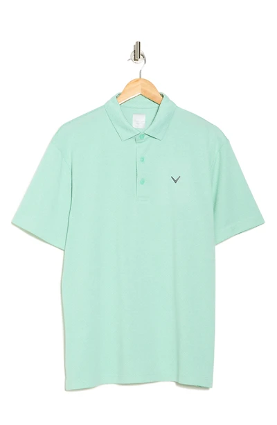 Ventilated Heathered Golf Polo