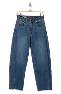 Shay High Waist Raw Hem Wide Leg Jeans