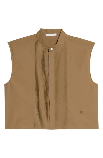 Tux Bib Pintuck Top