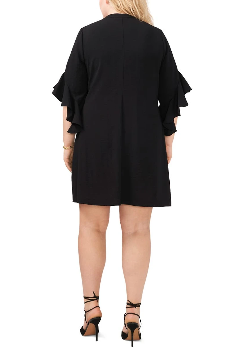 Flutter Sleeve Shift Dress