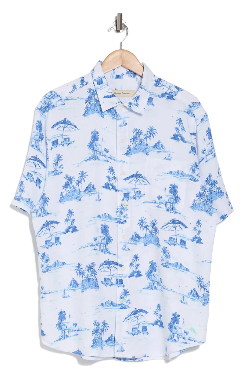 Beachy Days Short Sleeve Button-Up Shirt