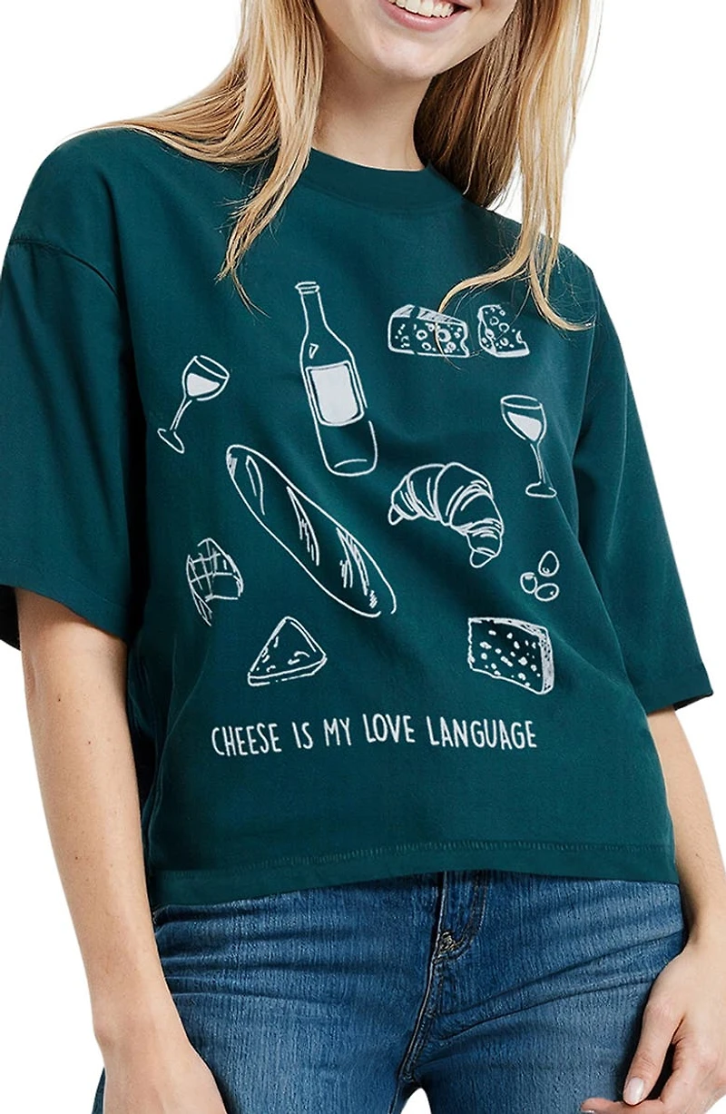 Jamie I Love Cheese Graphic T-Shirt