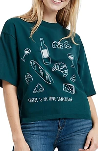 Jamie I Love Cheese Graphic T-Shirt