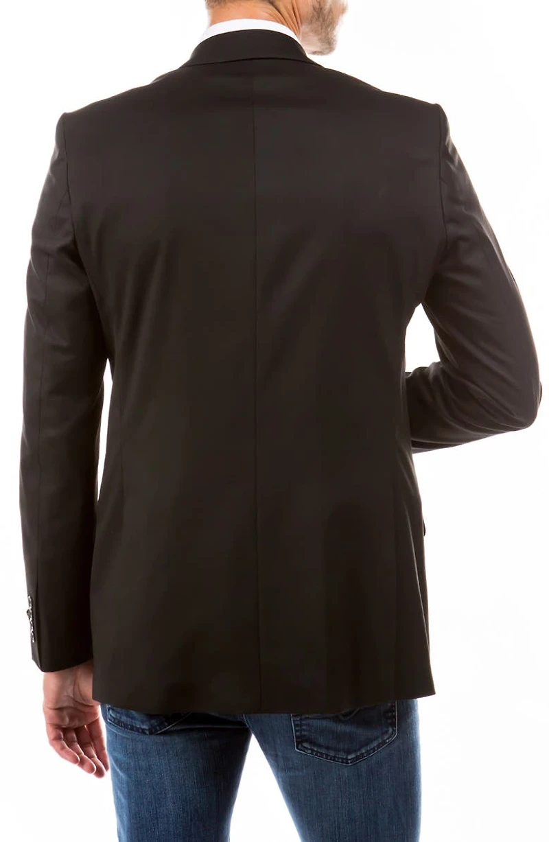 Solid Two Button Notch Lapel Suit Separate Jacket