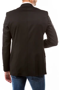 Solid Two Button Notch Lapel Suit Separate Jacket