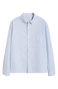 Stripe Cotton Button-Down Oxford Shirt
