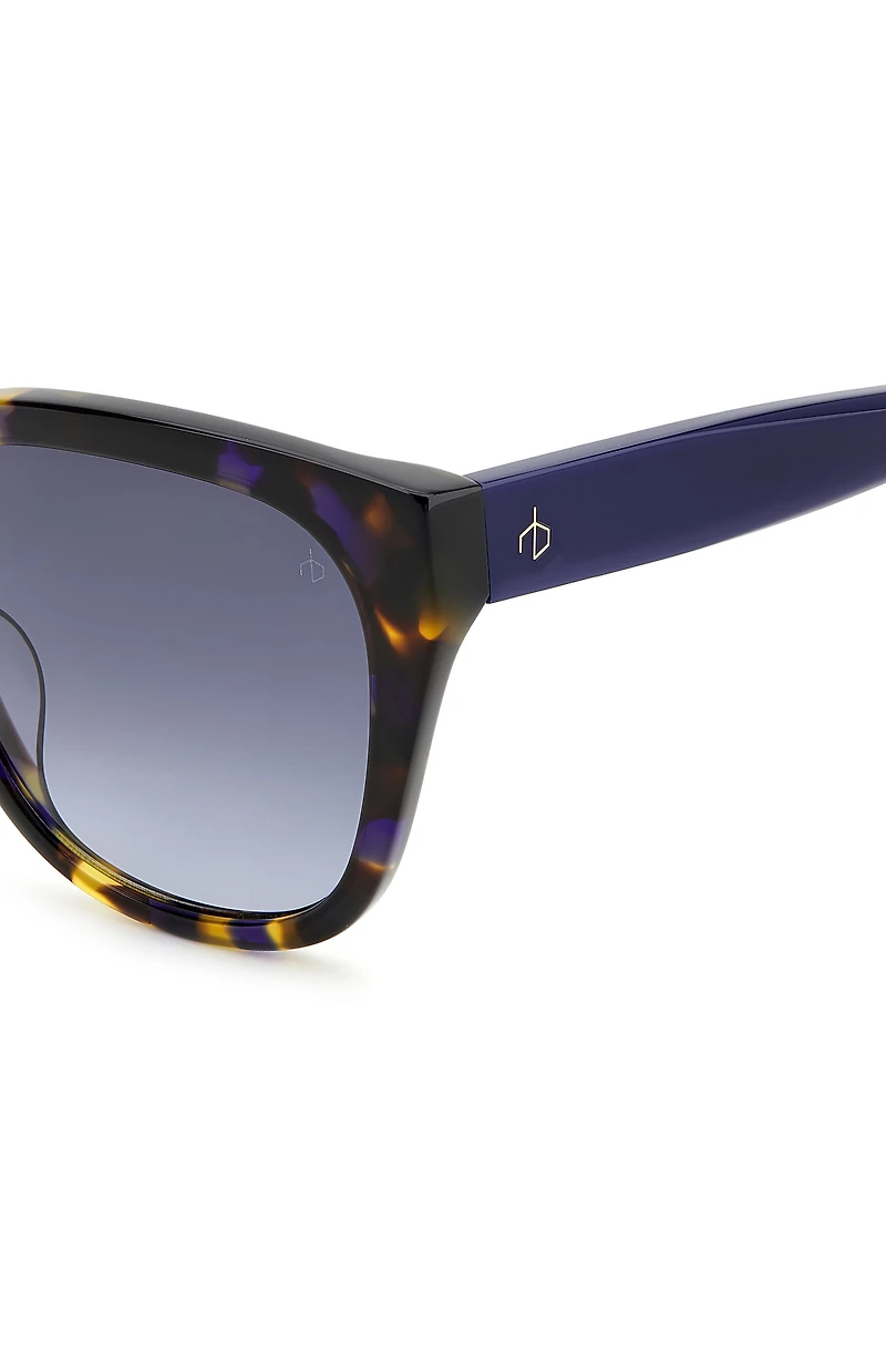 56mm Gradient Polarized Square Sunglasses