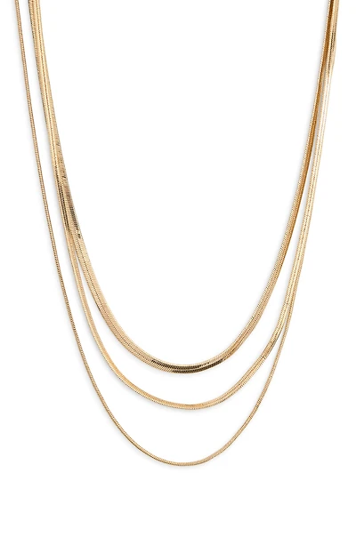 Multirow Snake Chain Necklace