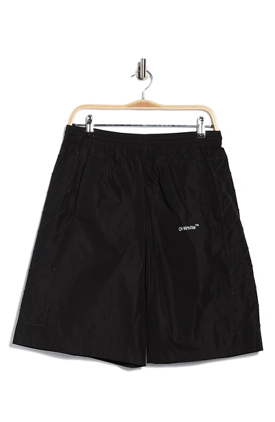 Diagonal Outline Track Shorts