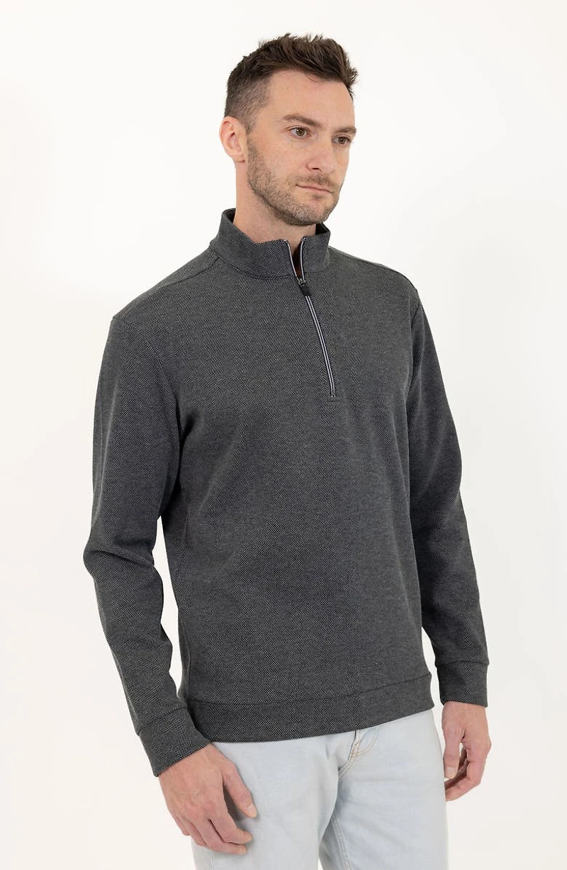 Casual Quarter Zip Pullover Sweater